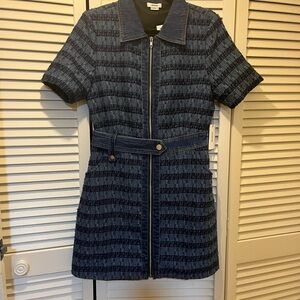 Blue Denim Tweed Dress NWT